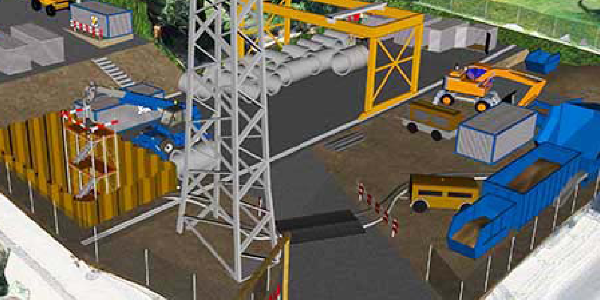 Construction project Microtunneling